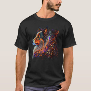 T-shirt Chien à chiens de mouton mignon Shetland sur la ét
