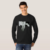 T-SHIRT CHIEN À NEZ LONG MEME BORZOI (Devant entier)
