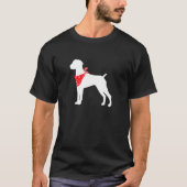 T-shirt Chien à pointer allemand portant une banane rouge (Devant)
