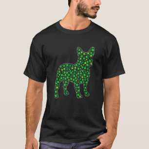 T-shirt Chien à taureaux français mignon Saint Patrick Chi
