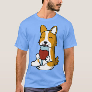 T-shirt Chien à vin de Corgi285