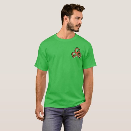 T-Shirt CHIEN Abstrait mignon Chien Jaune Design (Devant entier)