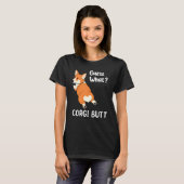 T-shirt Chien Adorable T Devinez Quel Corgi Butt (Devant entier)