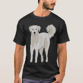 T-shirt chien Akbash, chiot mignon, grandes pyrénées, (Devant)