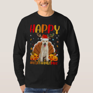 T-shirt Chien Akita   Akita heureux Hellothanksmas