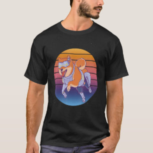 T-shirt Chien Akita Retro Vintage Shiba Inu Akita Chien