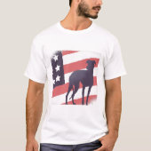 T-shirt Chien américain (Devant)