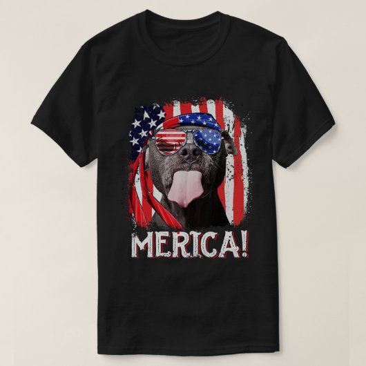 T-shirt Chien Amérique (Design devant)