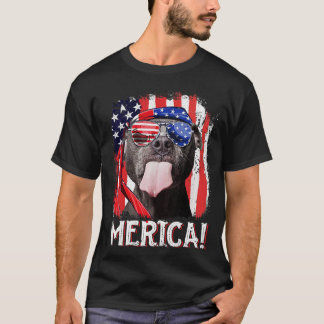 T-shirt Chien Amérique