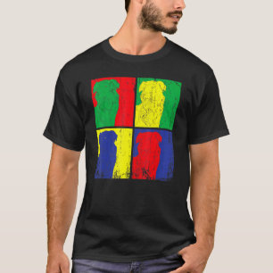 T-shirt Chien animal animal chien propriétaire Pop Art Bor