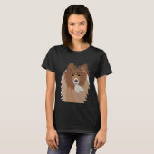 T-shirt Chien animal de compagnie Sheltie Chien (Devant entier)