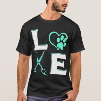 T-shirt CHIEN Animaux de compagnie Styliste Cute Groomer C