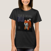 T-shirt Chien année Shiba Chiot 3D Art numérique Anniversa (Devant)