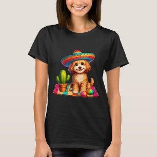 T-shirt Chien Apoo Drôle Souriant Cinco De Mayo Sombrero C