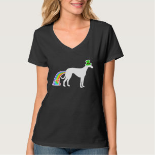 T-shirt Chien arc-en-ciel de la Saint-Patrick Greyhound