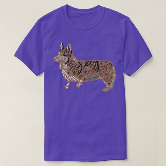 T-shirt Chien Art Corgi (Design devant)