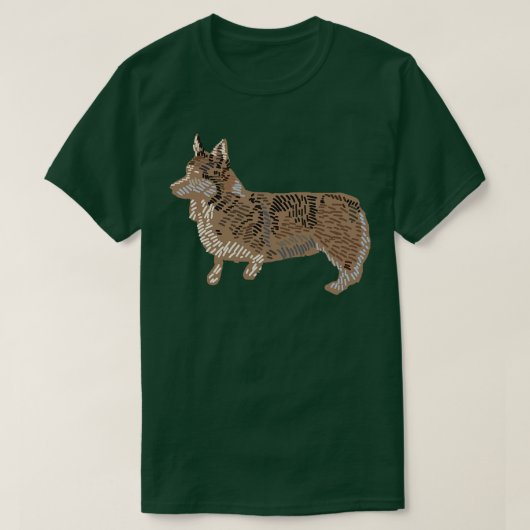 T-shirt Chien Art Corgi (Design devant)