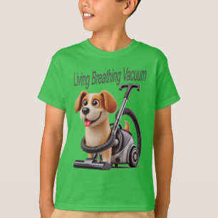 T-shirt Chien Aspirateur Vivant et Respirant