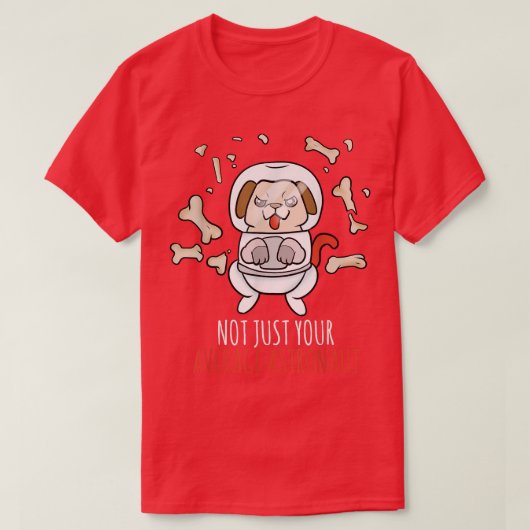T-shirt chien astronaute (Design devant)