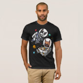 T-shirt Chien astronaute de Bulldog (Devant entier)