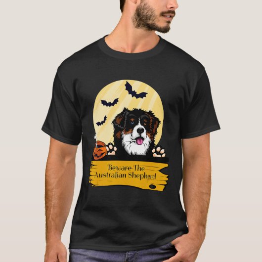 T-shirt chien Attention Le chien (Devant)