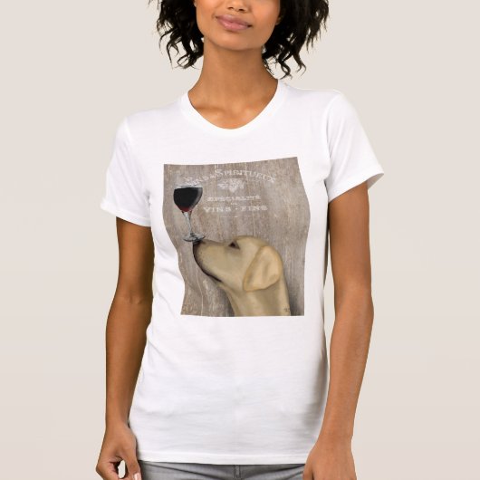 T-shirt Chien Au Vin Jaune Labrador (Devant)