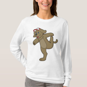 T-shirt Chien au Yoga Fitness