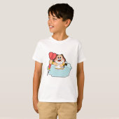T-shirt Chien aux fléchettes avec Dart (Devant entier)