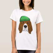 T-shirt Chien avec Beanie (Devant)