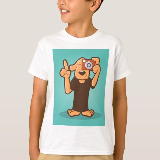 T-shirt Chien Avec Caméra (Devant)