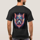 T-shirt Chien avec design abstrait moderne (Dos)
