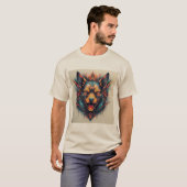T-shirt Chien avec design abstrait moderne (Devant entier)