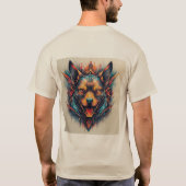 T-shirt Chien avec design abstrait moderne (Dos)