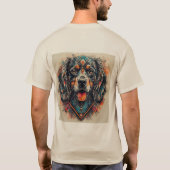 T-shirt Chien avec design abstrait moderne (Dos)