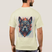 T-shirt Chien avec design abstrait moderne (Dos)