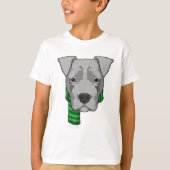 T-shirt Chien avec Écharpe (Devant)