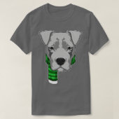 T-shirt Chien avec Écharpe (Design devant)