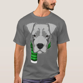 T-shirt Chien avec Écharpe