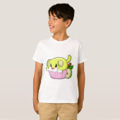 T-shirt Chien avec gâteau (Devant entier)