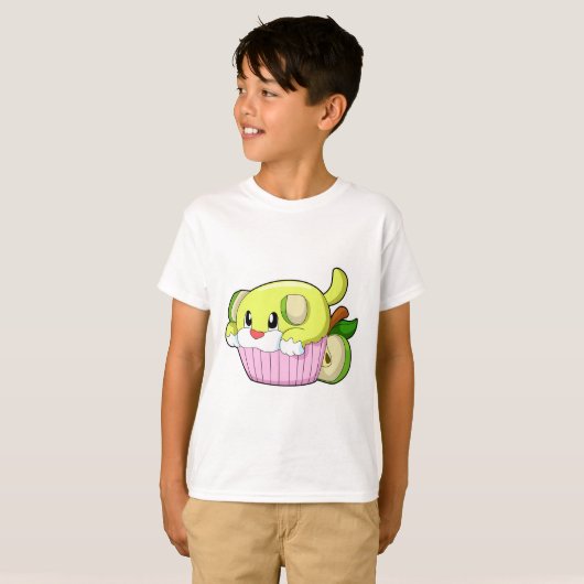 T-shirt Chien avec gâteau (Devant entier)