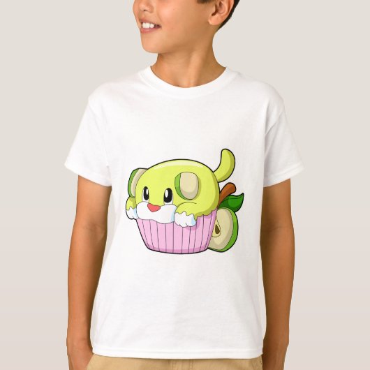 T-shirt Chien avec gâteau (Devant)