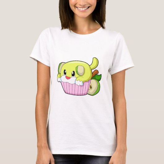 T-shirt Chien avec gâteau (Devant)