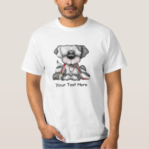 T-shirt Chien avec la laisse (personnalisable)
