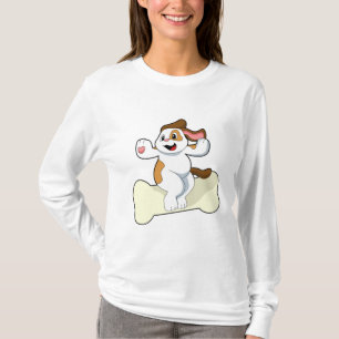 T-shirt Chien avec os