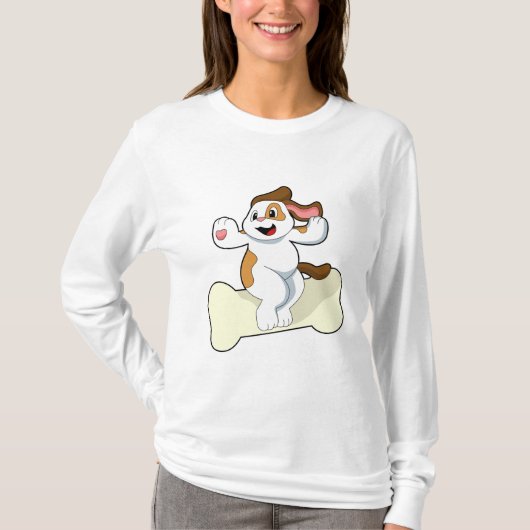T-shirt Chien avec os (Devant)