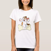 T-shirt Chien avec os (Devant)