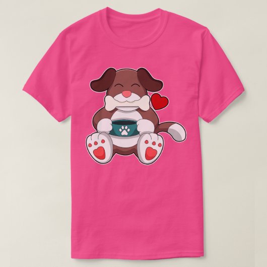 T-shirt Chien avec os 2 (Design devant)