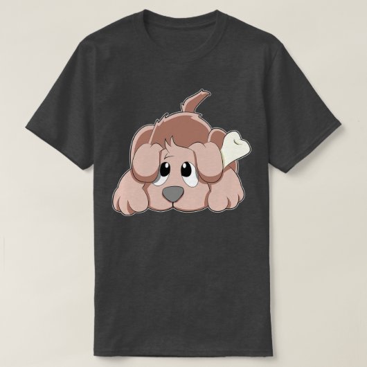T-shirt Chien avec os 3 (Design devant)
