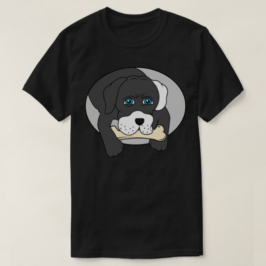 T-shirt Chien avec os 5 (Design devant)