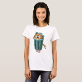 T-shirt Chien avec Trashcan (Devant entier)